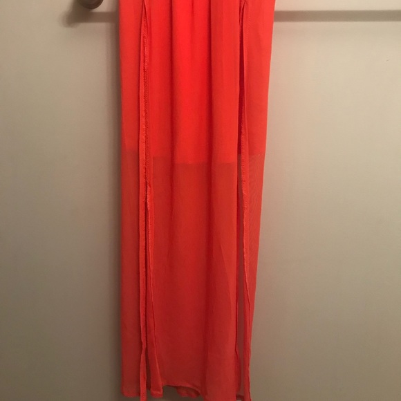 5th & Love Coral Long Maxi Dress - Picture 2 of 4